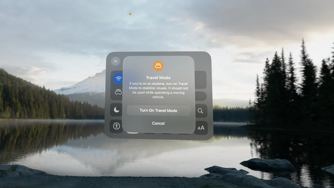 Khám phá chế độ du lịch của Apple Vision Pro: Trải nghiệm an toàn khi di chuyển
