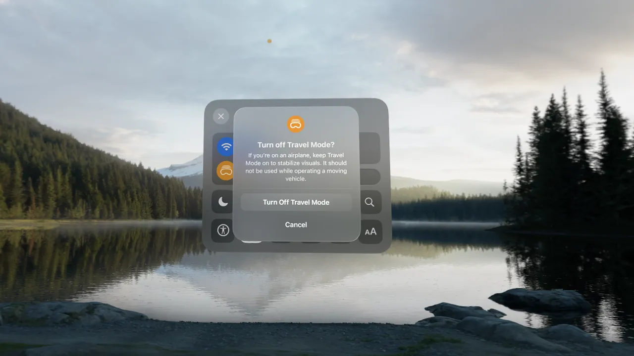 Khám phá chế độ du lịch của Apple Vision Pro: Trải nghiệm an toàn khi di chuyển