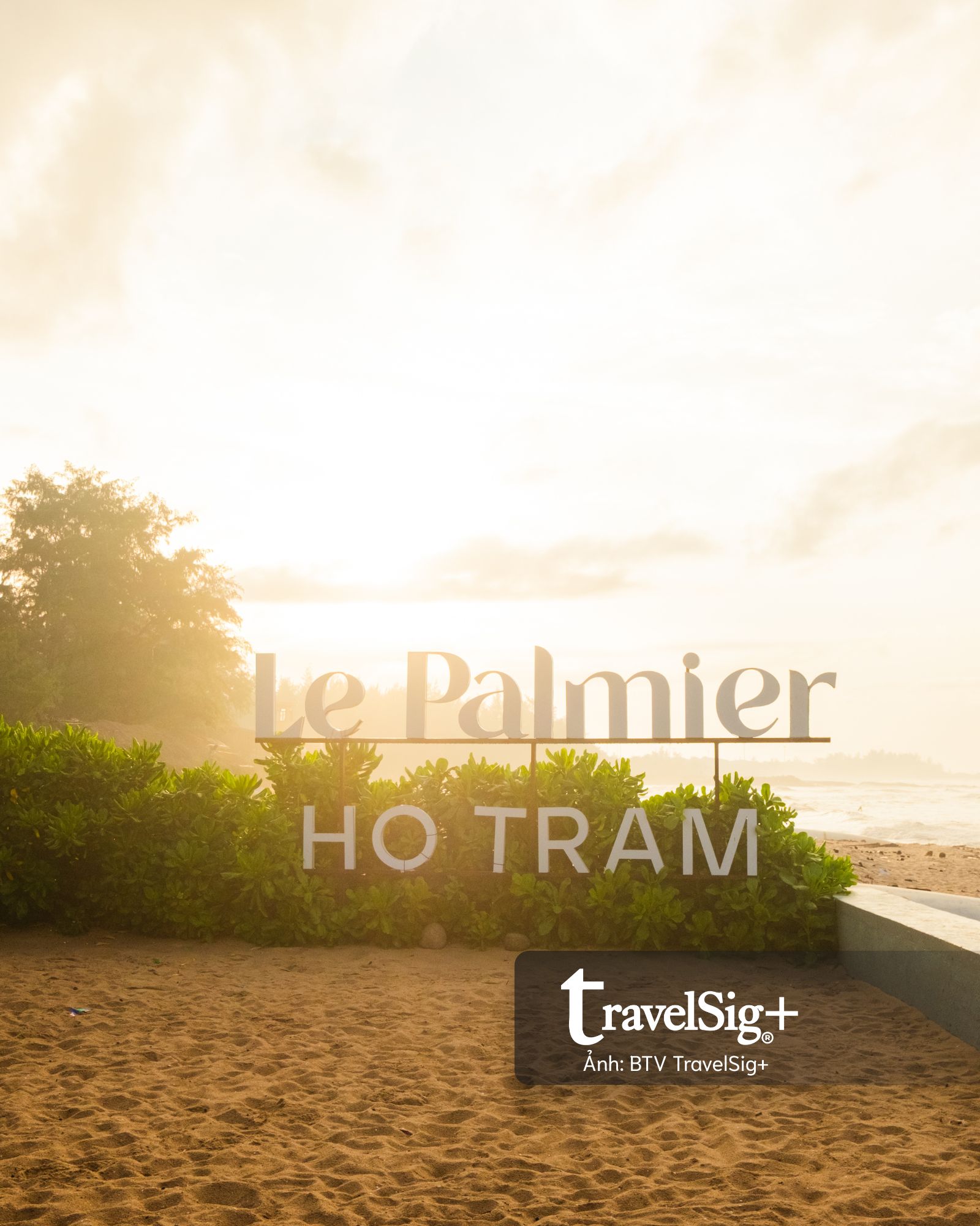 Sắc xanh tại Le Palmier bên bờ biển Hồ Tràm