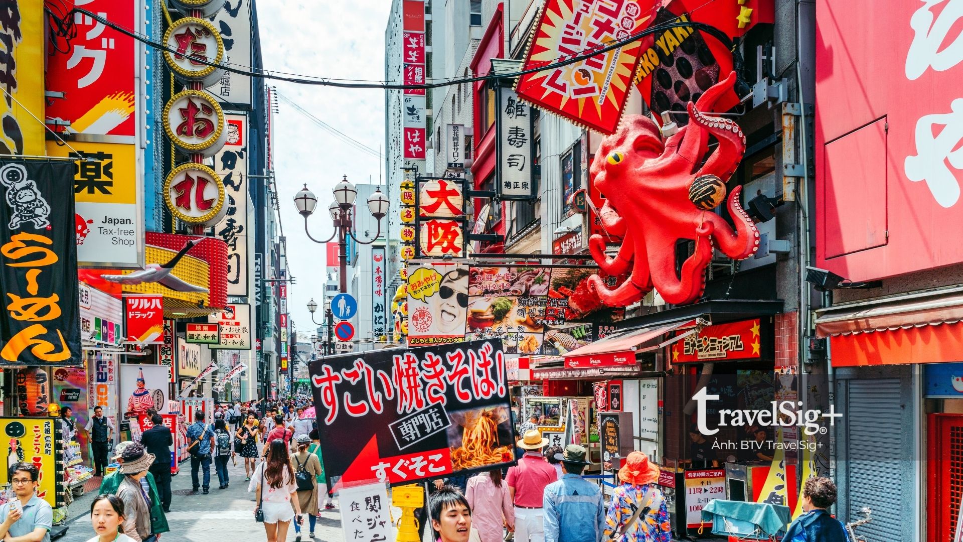 Biển hiệu quảng cáo Osaka - Sắc màu rực rỡ của thành phố sôi động