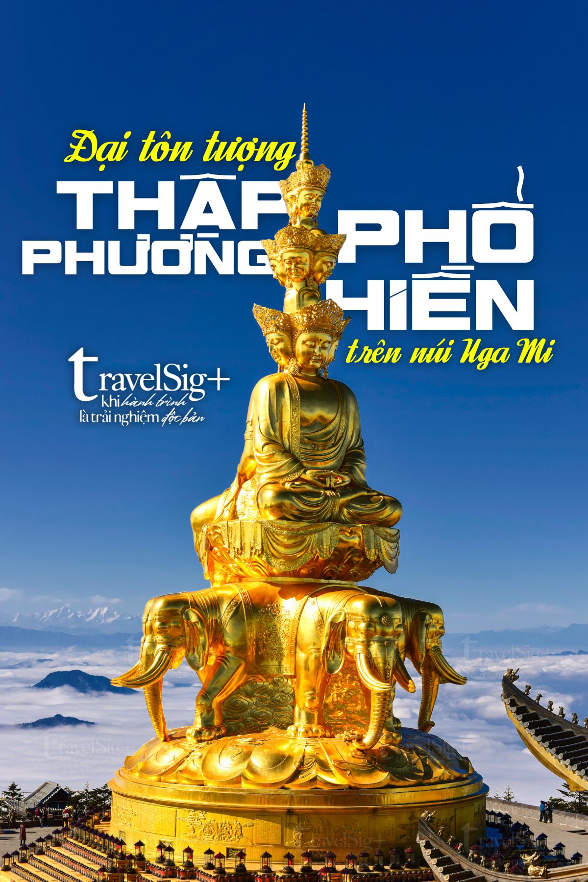 Đại tượng phật Thập Phương Phổ Hiền, biểu tượng thiêng liêng trên núi Nga Mi