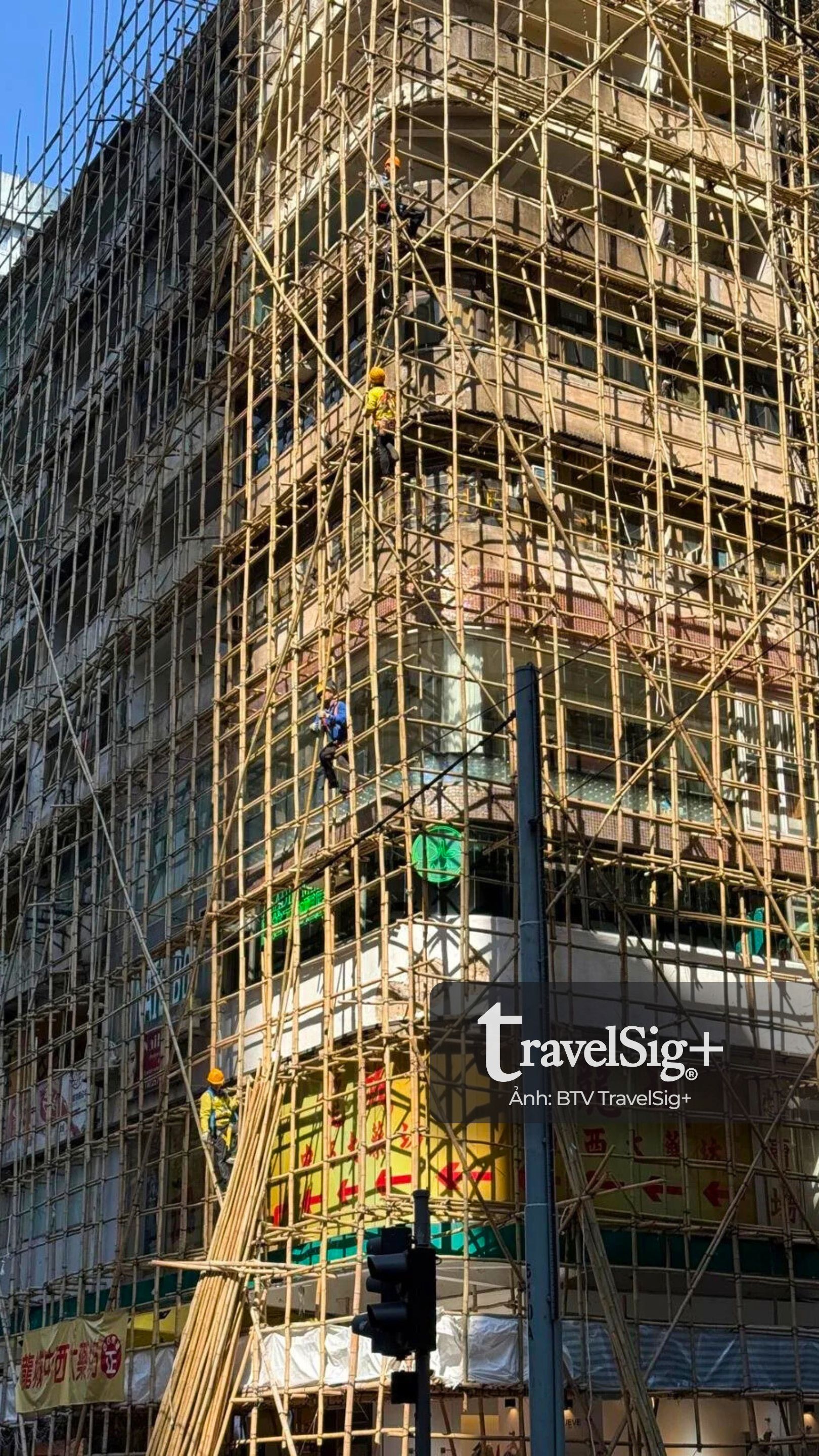 Giàn giáo tre Hong Kong - sức sống truyền thống giữa rừng thép