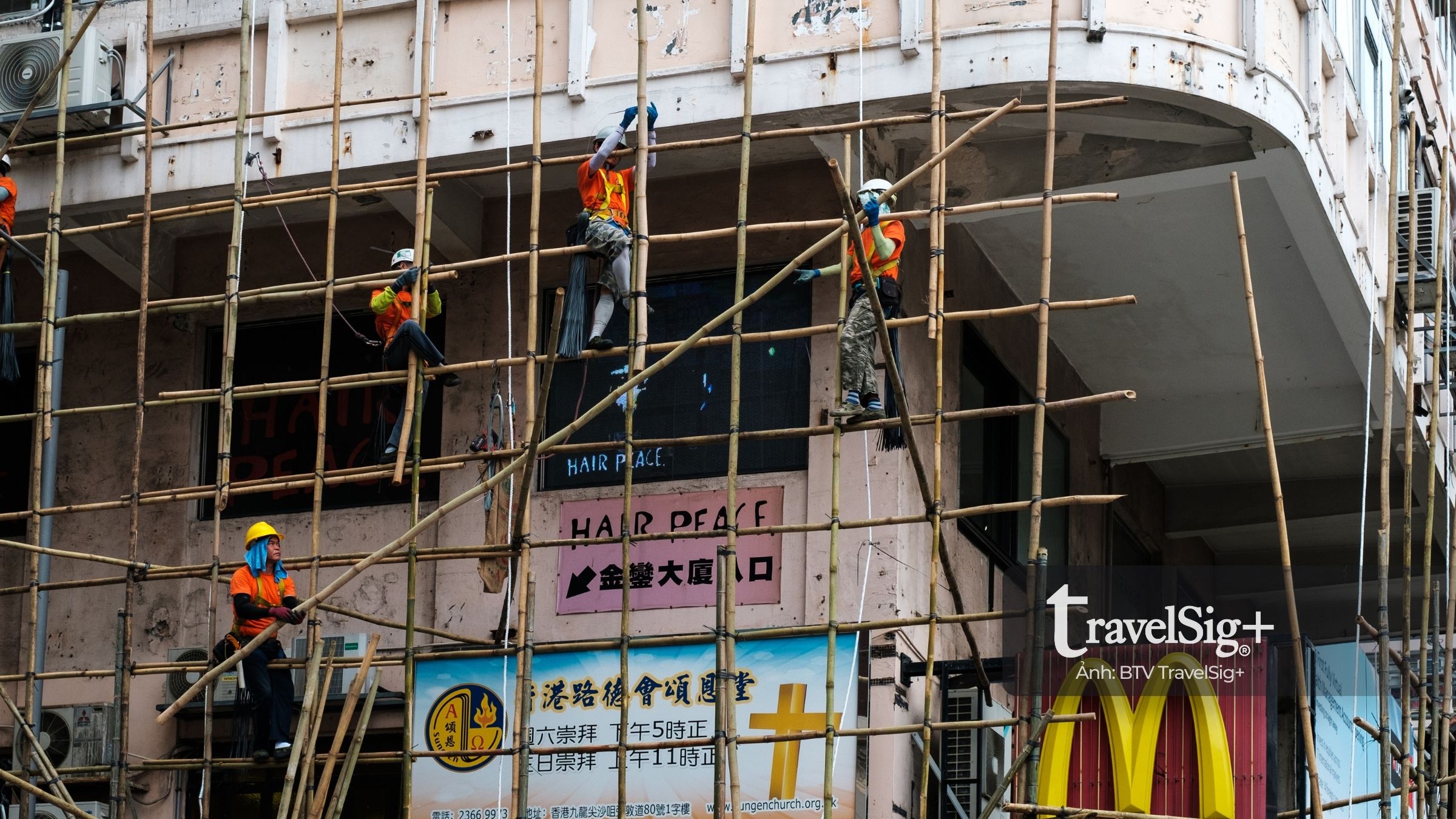 Giàn giáo tre Hong Kong - sức sống truyền thống giữa rừng thép