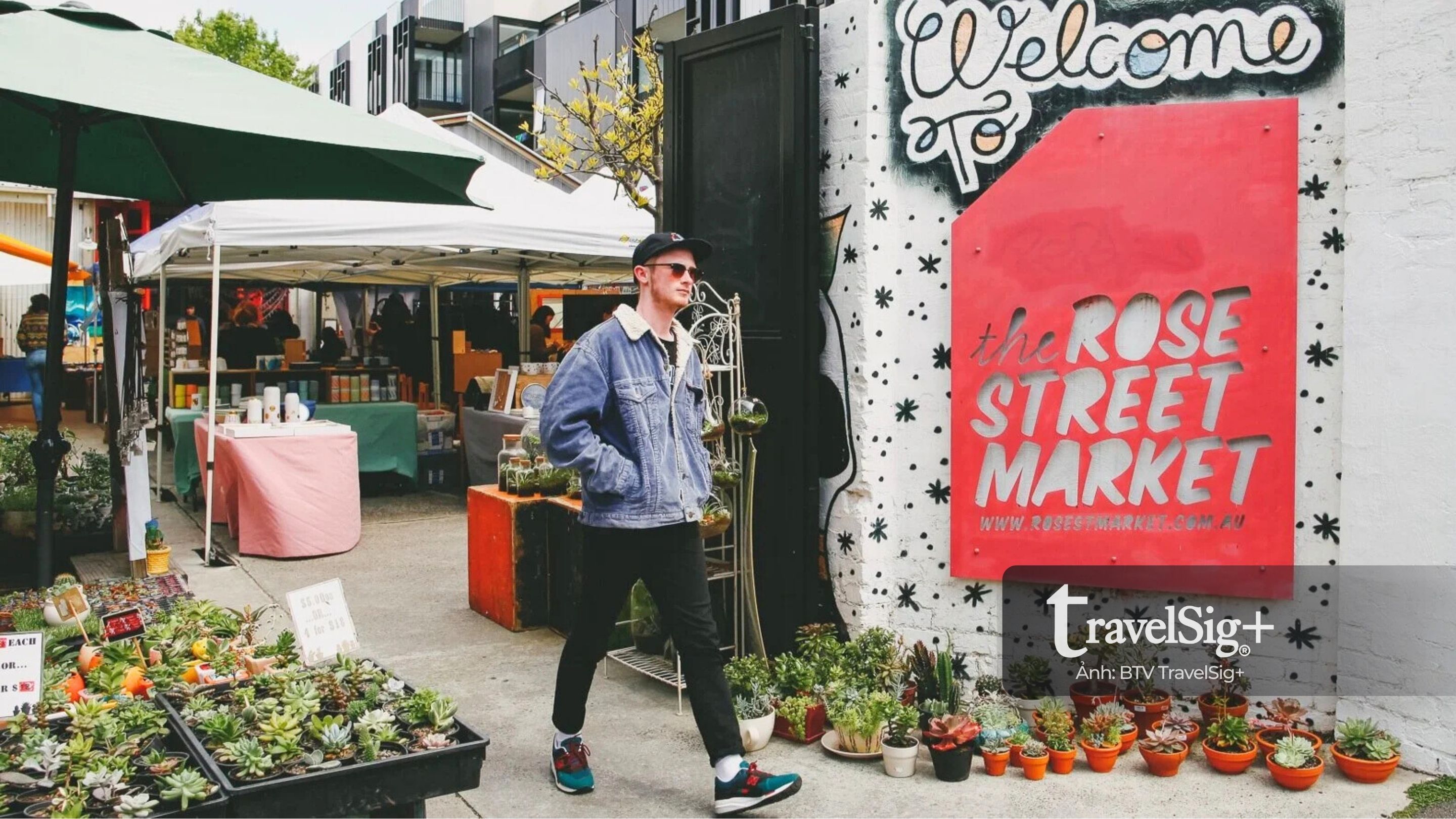 Rose Street Artists Market vừa là điểm hẹn nghệ thuật vừa là “thiên đường vị giác”.