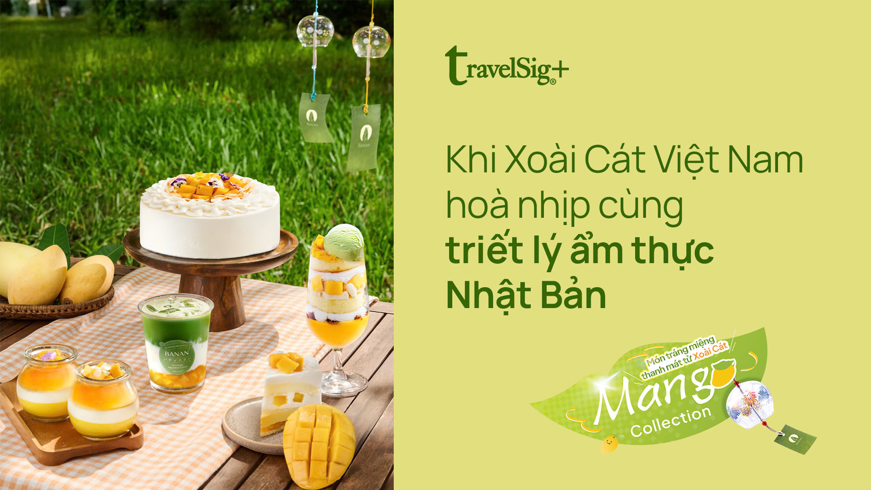Khi xoài cát hoà nhịp cùng triết lý bánh ngọt Nhật Bản