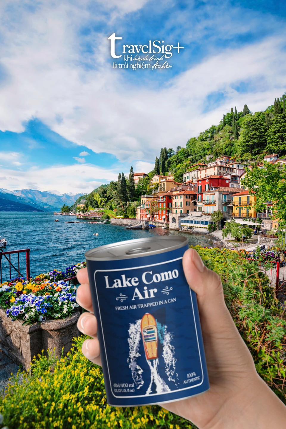 “Lake Como Air”, khi mỗi hơi thở là một lát cắt của hồ Como, Italy