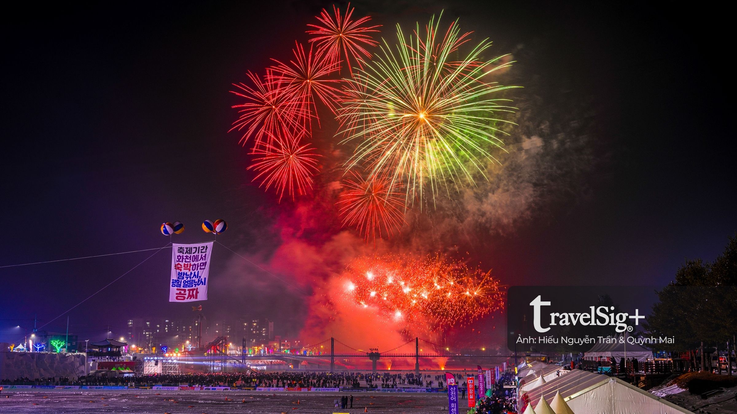 Lễ hội Hwacheon Sancheoneo sống động trên sông băng