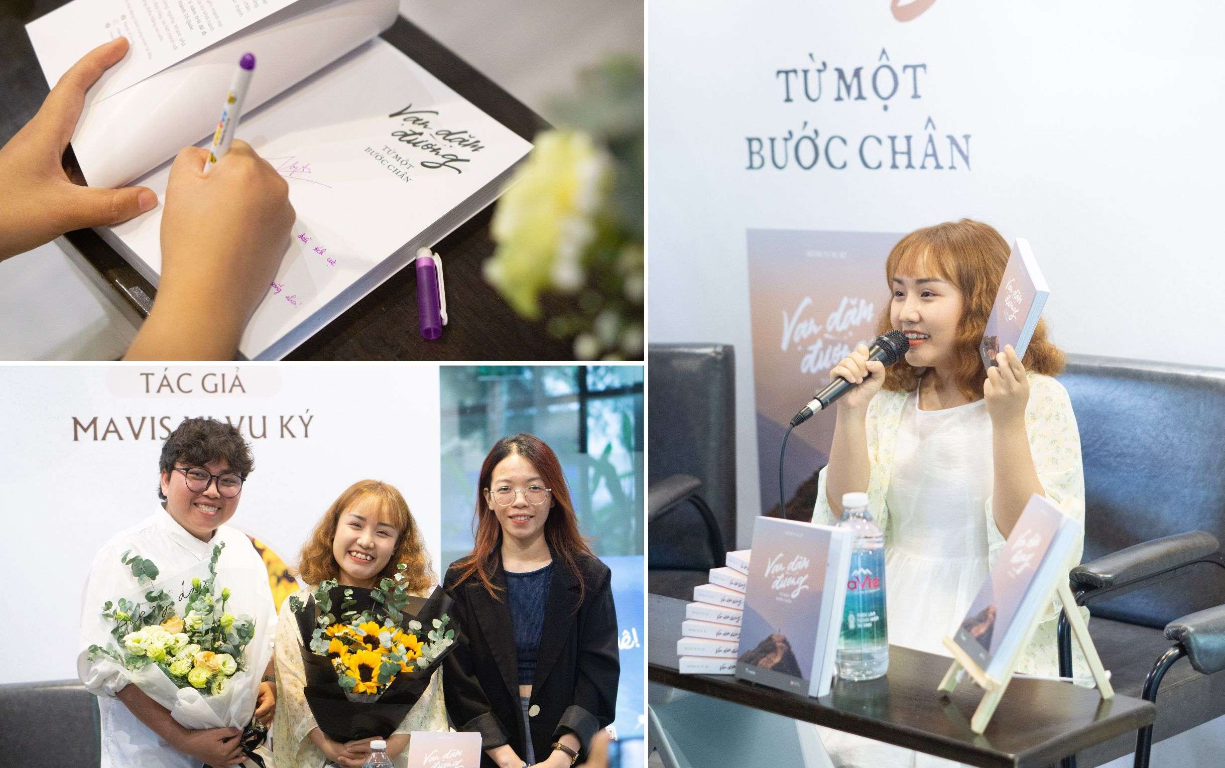 Mavis Vi Vu Ký ra mắt sách đầu tay “Vạn dặm đường từ một bước chân”