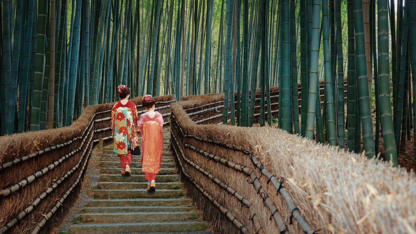 Rừng tre Sagano nằm trong danh sách “100 cảnh quan đẹp nhất Nhật Bản”