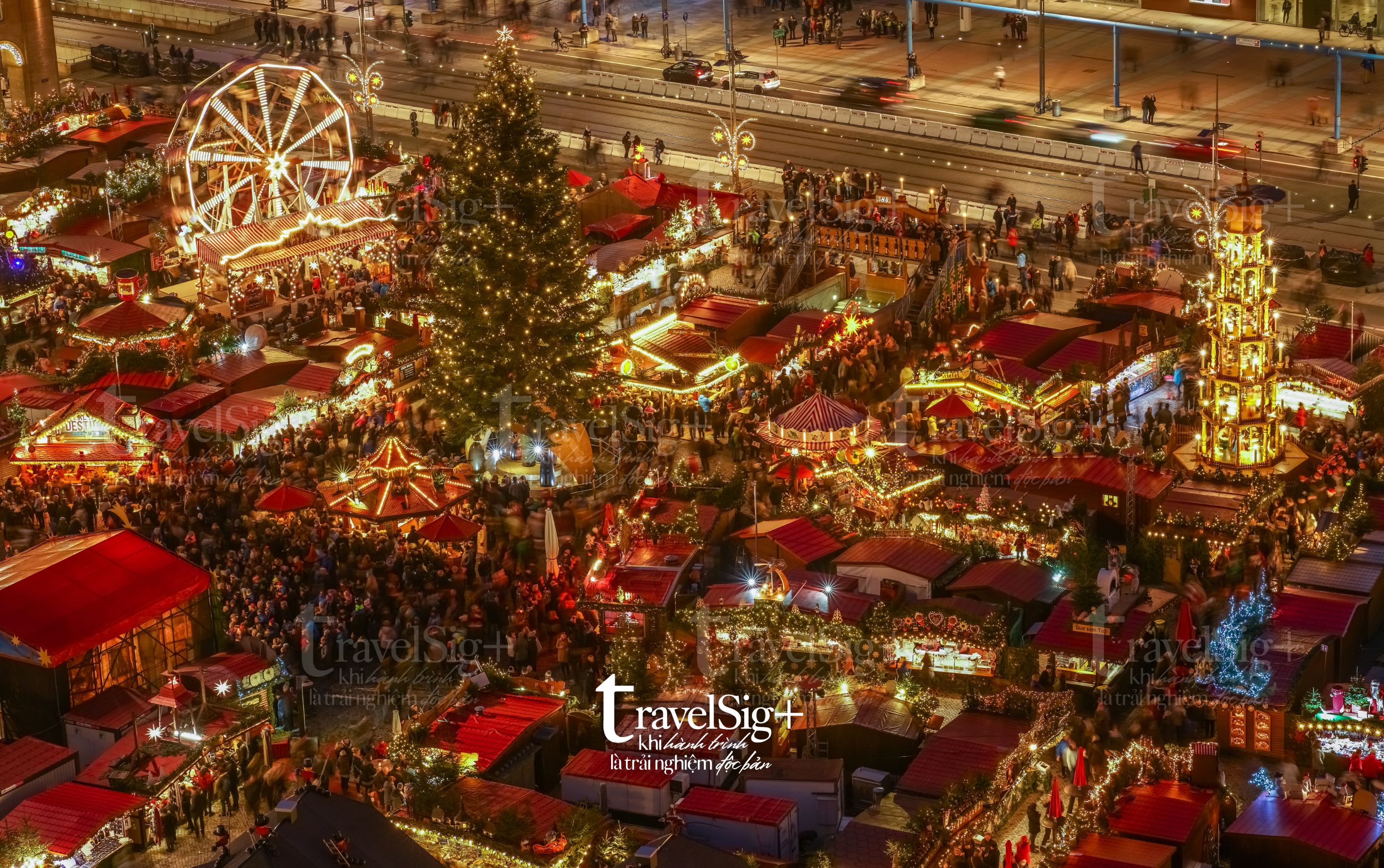 Striezelmarkt Dresden, linh hồn của dịp Giáng sinh nước Đức