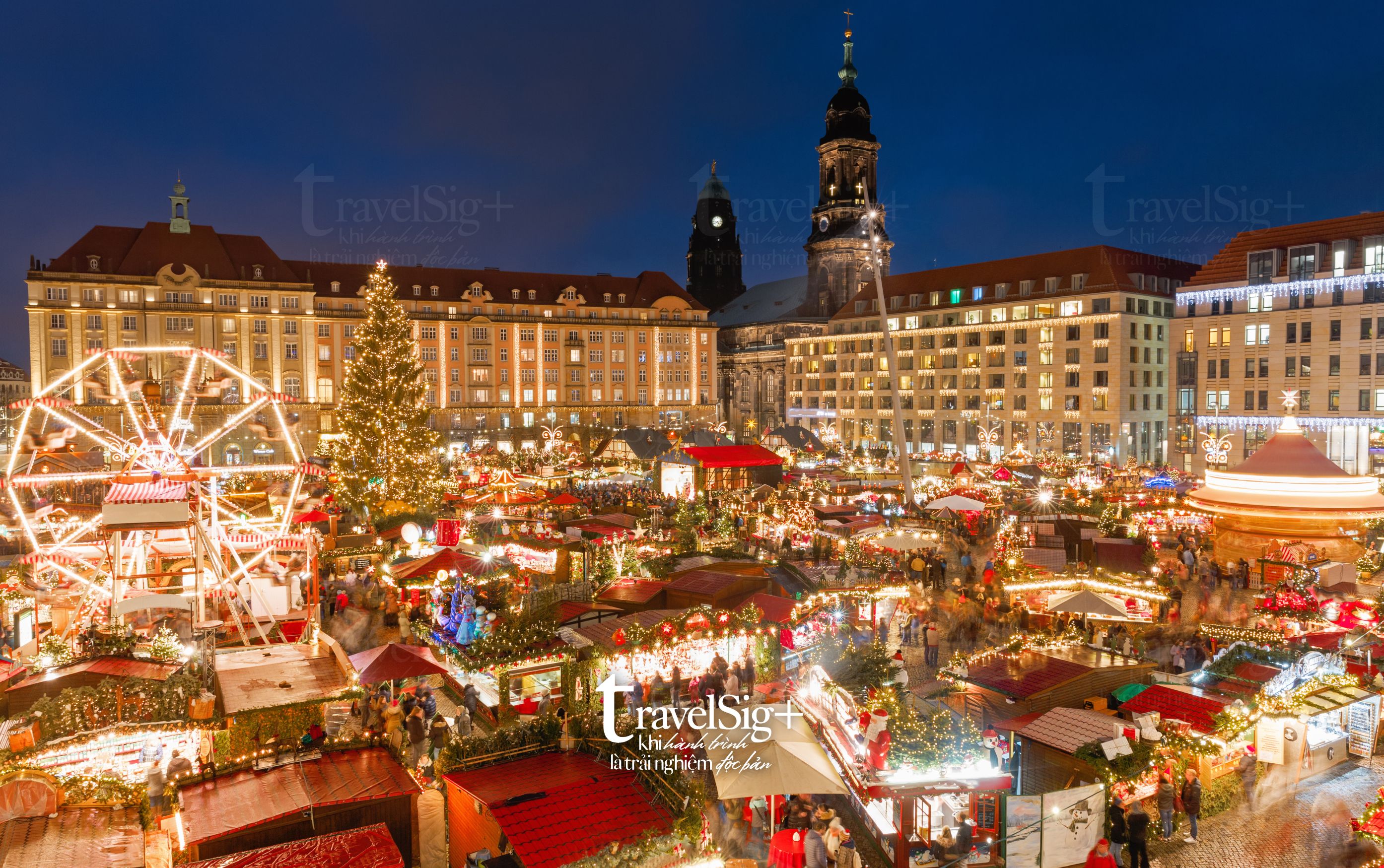 Striezelmarkt Dresden, linh hồn của dịp Giáng sinh nước Đức