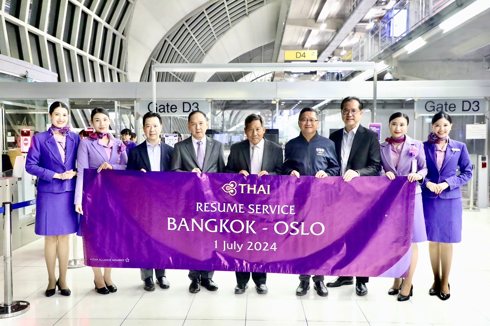 Thai Airways International mở các chuyến bay đầu tiên đến Milan và Oslo