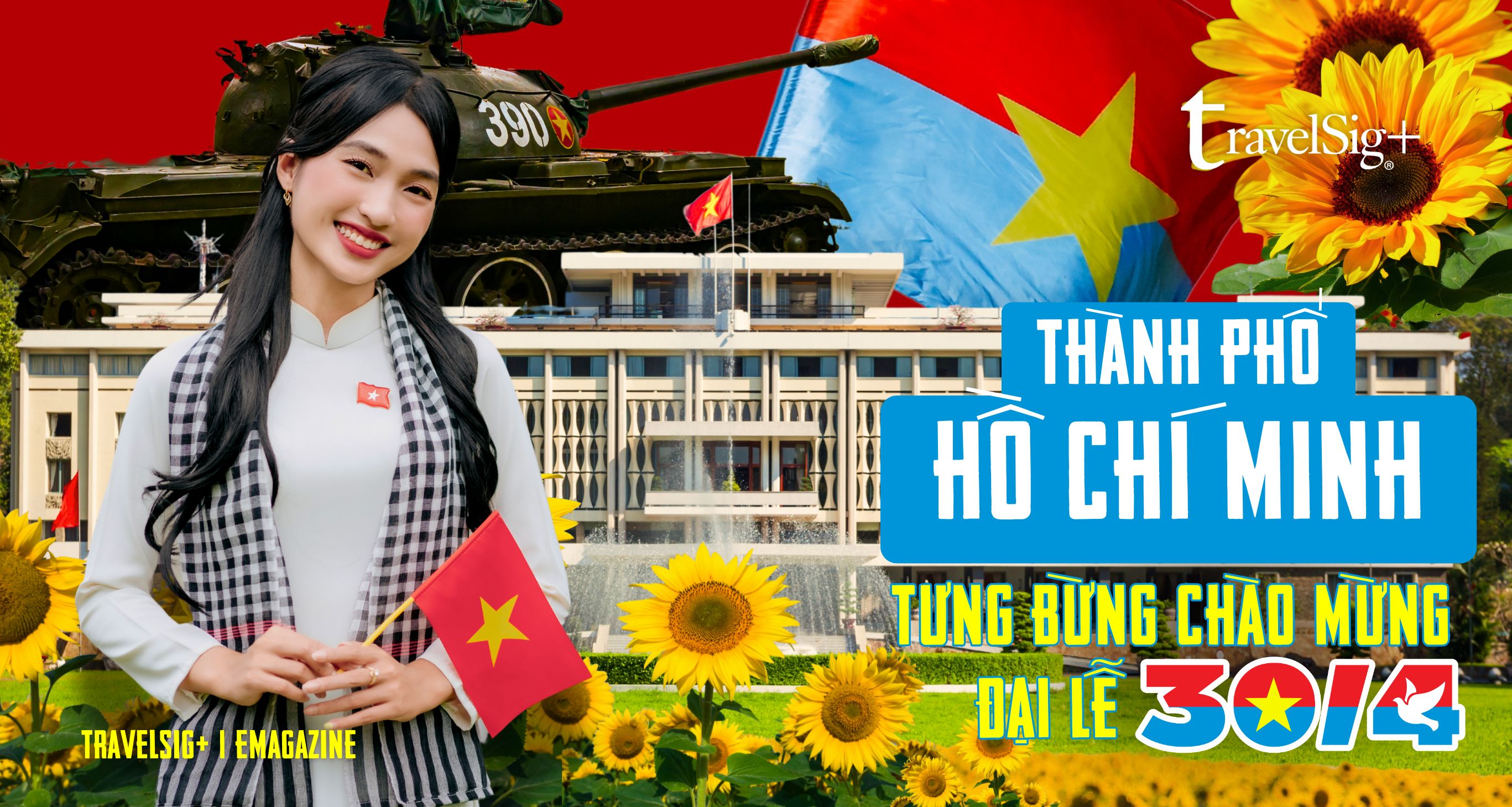 Thành phố Hồ Chí Minh tưng bừng chào mừng đại lễ 30/4