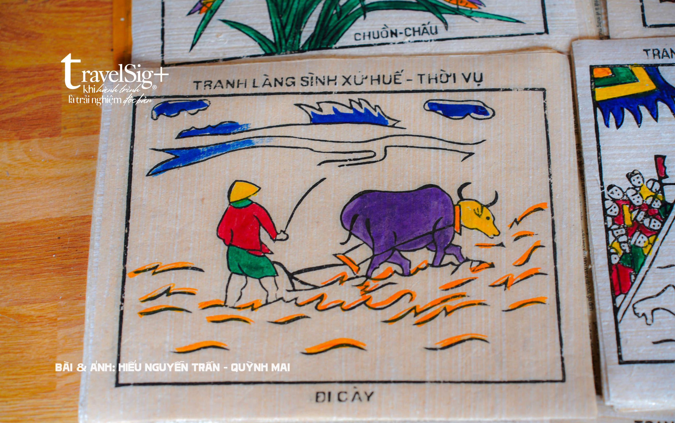 Tranh vẽ hồn quê, hoa nở từ giấy trên mảnh đất cố đô