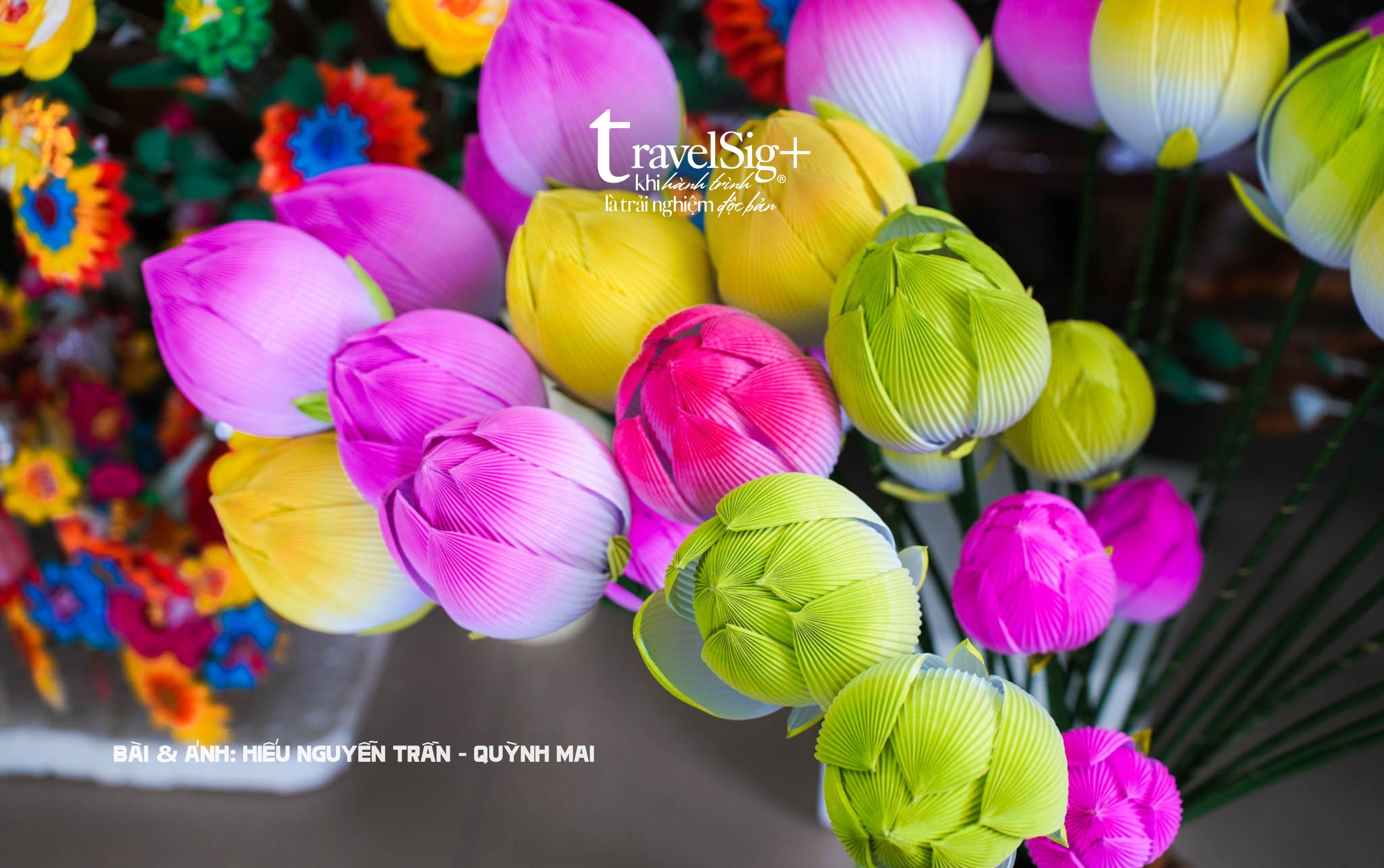 Tranh vẽ hồn quê, hoa nở từ giấy trên mảnh đất cố đô
