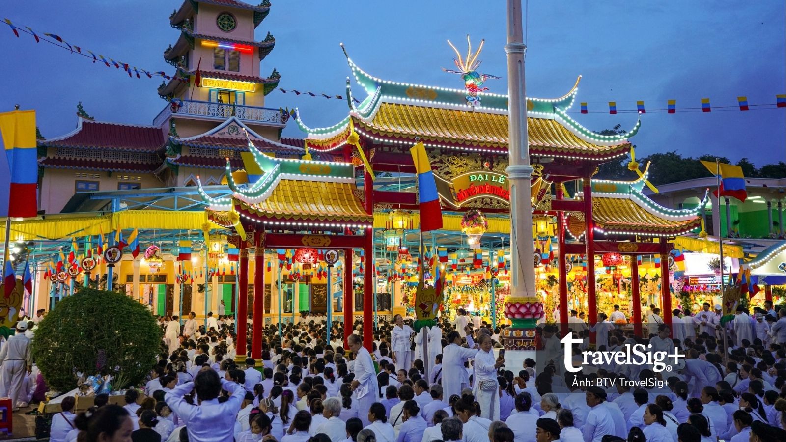 Trước Rằm tháng Tám, Tòa Thánh Tây Ninh đã vào mùa Hội Yến