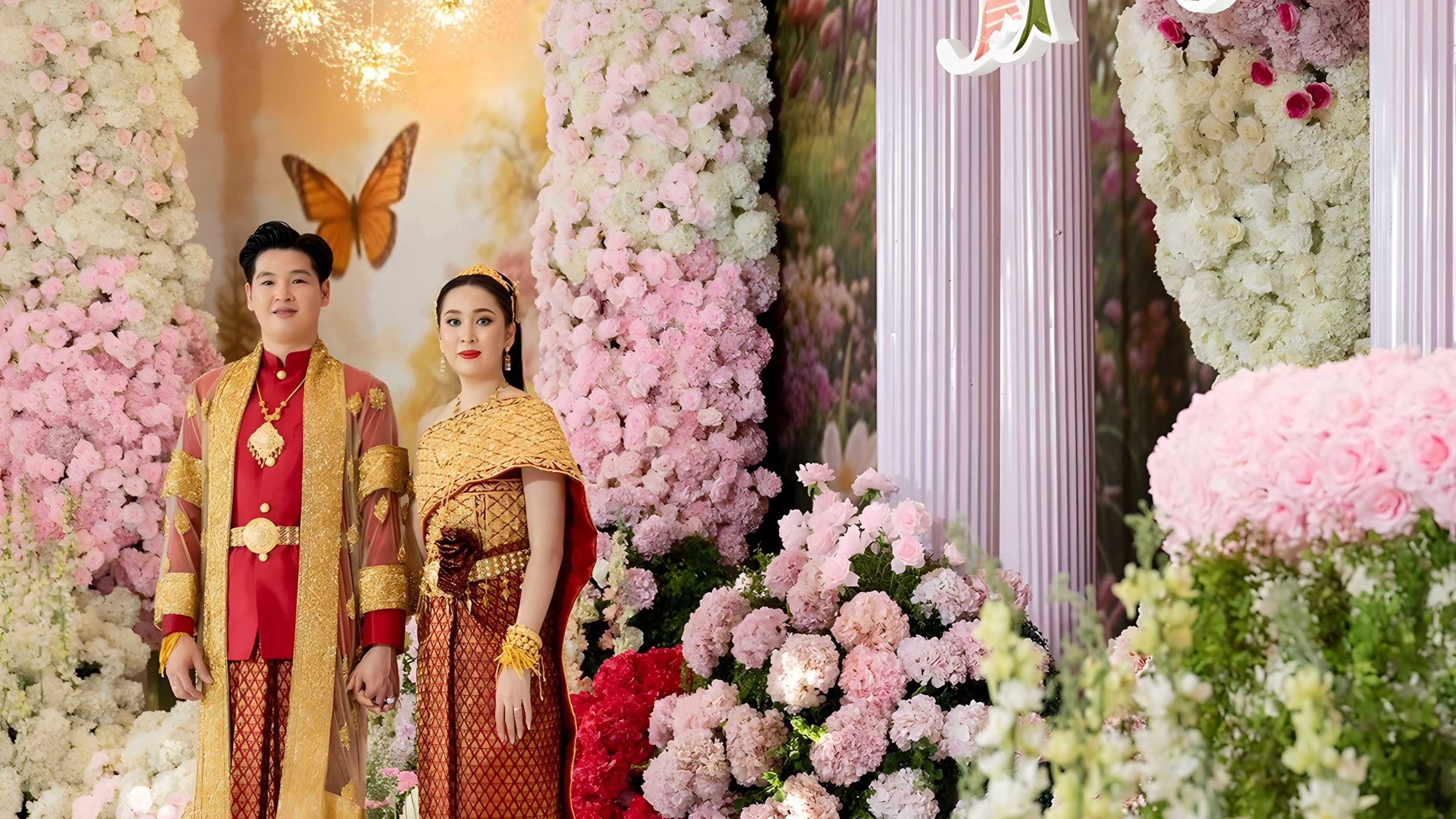 Vì sao đám cưới giới thượng lưu ở Campuchia ngày càng “ngập” hoa tươi và hoành tráng?